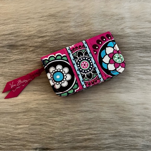 VERA BRADLEY Cupcake Pink 2009 IPod Tech Jewlery Case Pink Green Travel Y2K - Picture 3 of 10